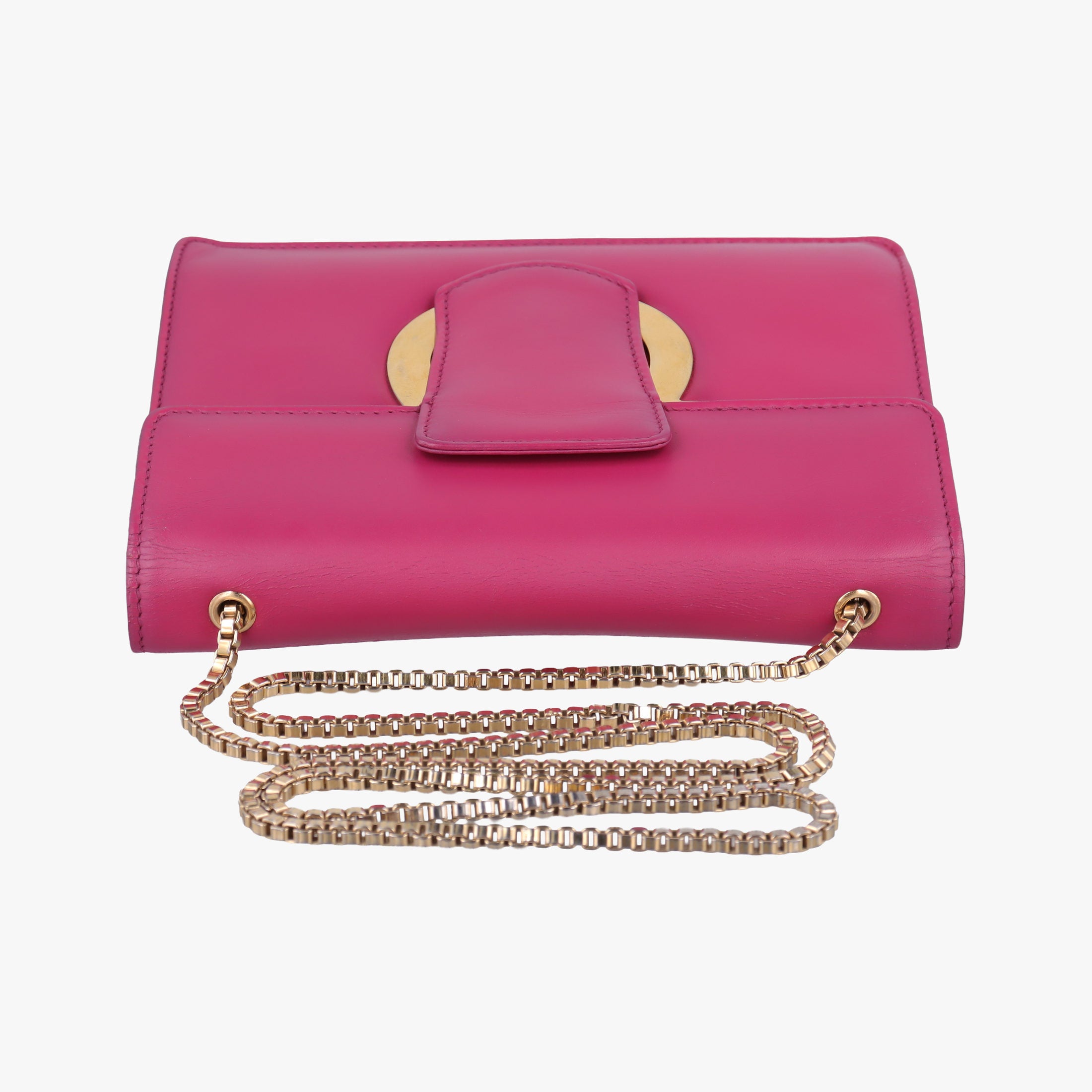 Pre-owned Ferragamo Thalia Rose Leather  shoulderbag | stylenewstar