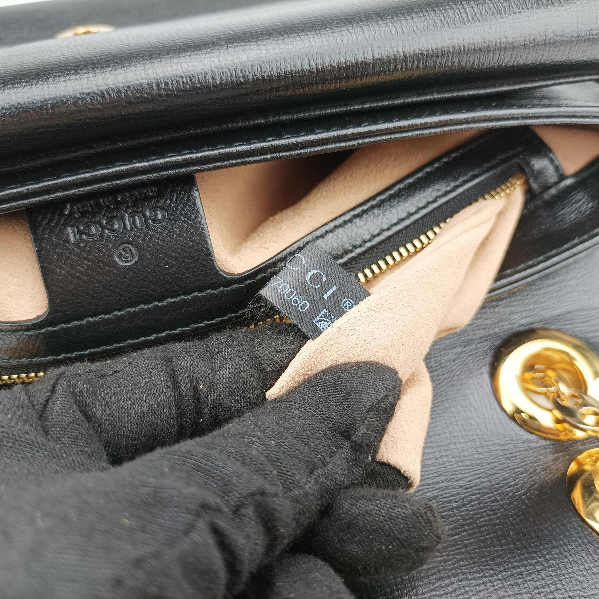 Vintage Gucci Marina Black Leather 576421 shoulderbag | stylenewstar