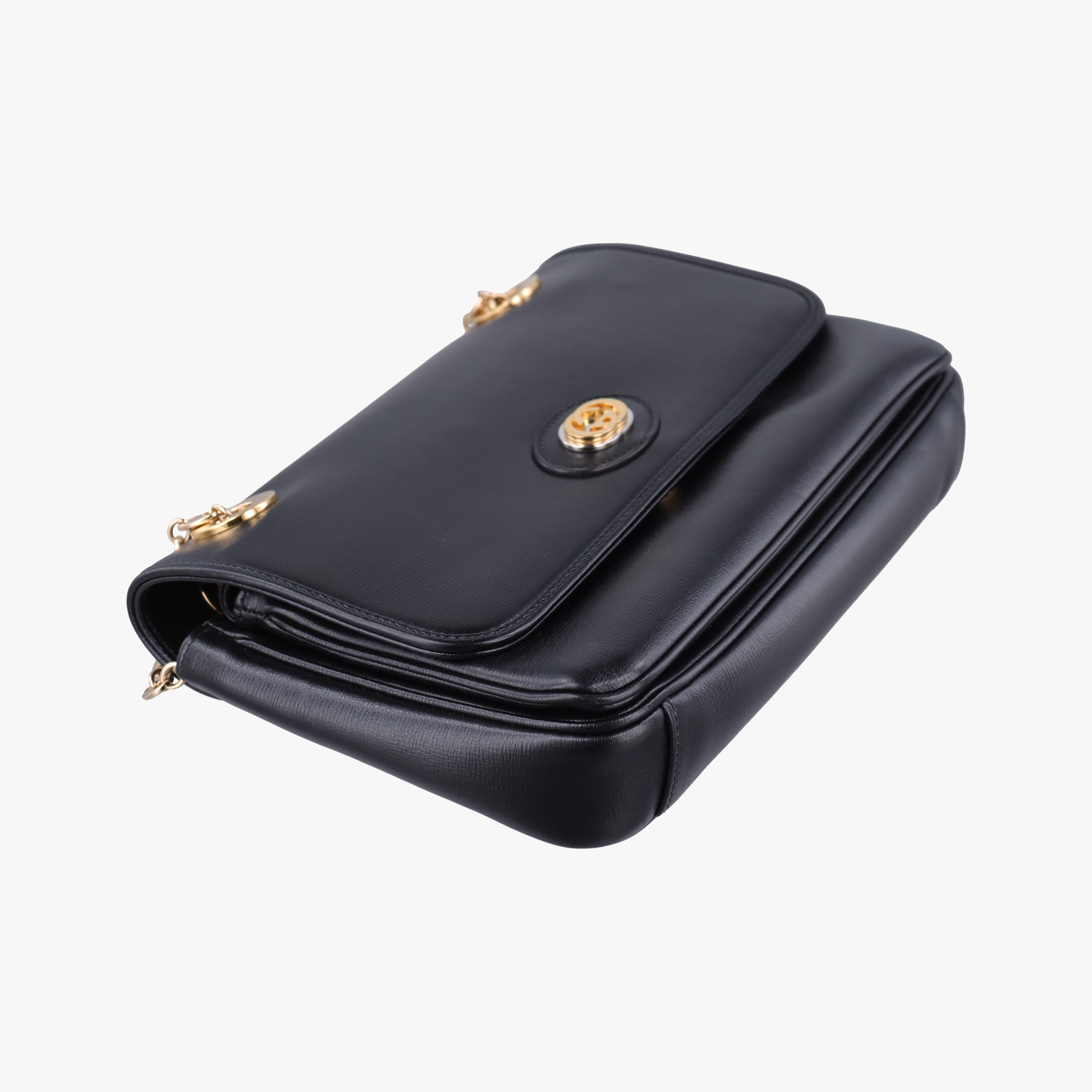 Vintage Gucci Marina Black Leather 576421 shoulderbag | stylenewstar