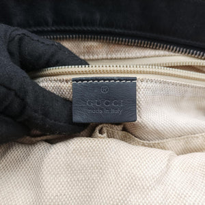 Pre-owned Gucci GG Canvas Black Leather×Canvas 308930 shoulderbag | stylenewstar