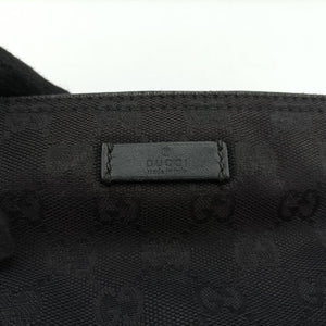Pre-owned Gucci GG Canvas Black Leather×Canvas 308930 shoulderbag | stylenewstar