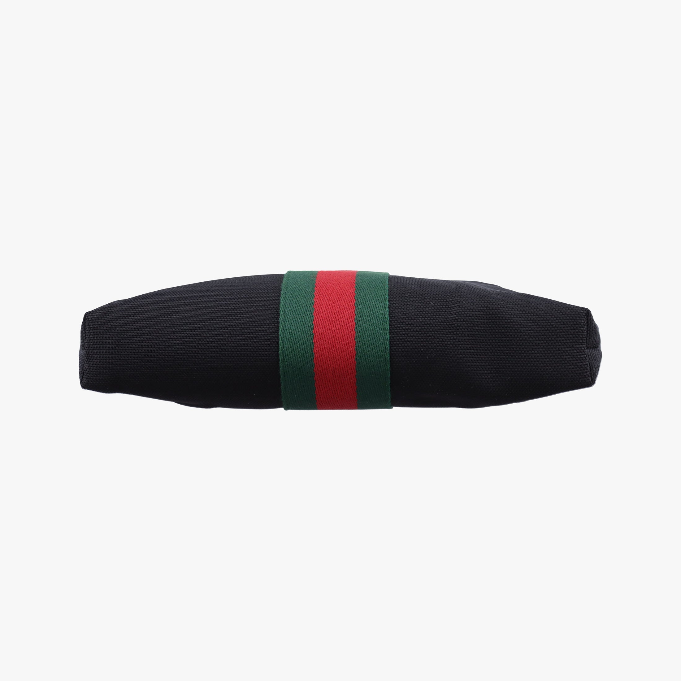 Pre-owned Gucci Sherry Line Black×Red×Green canvas 387111 shoulderbag | stylenewstar
