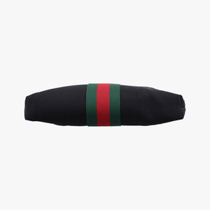 Pre-owned Gucci Sherry Line Black×Red×Green canvas 387111 shoulderbag | stylenewstar