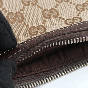 Pre-owned Gucci Amalfi bamboo Brown×Beige canvas×leather 154378 shoulderbag | stylenewstar