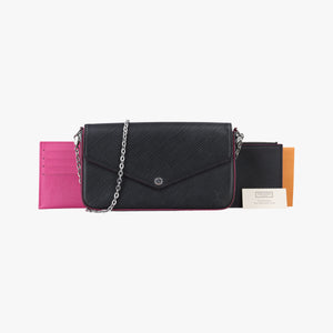 Secondhand Louis Vuitton Pochette Felice Noir×Pink Epi M64579 shoulderbag | stylenewstar