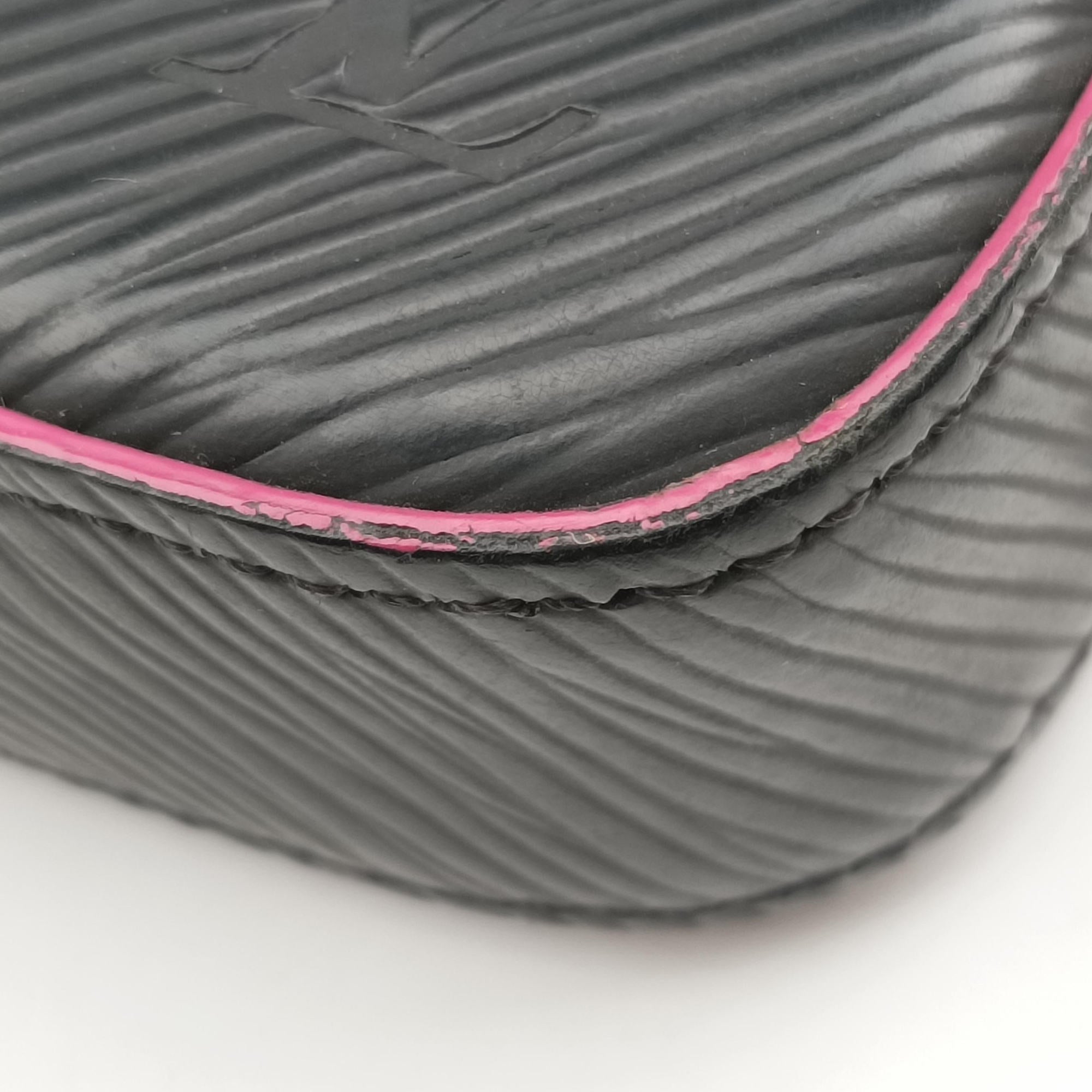 Secondhand Louis Vuitton Pochette Felice Noir×Pink Epi M64579 shoulderbag | stylenewstar
