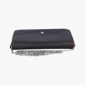 Secondhand Louis Vuitton Pochette Felice Noir×Pink Epi M64579 shoulderbag | stylenewstar