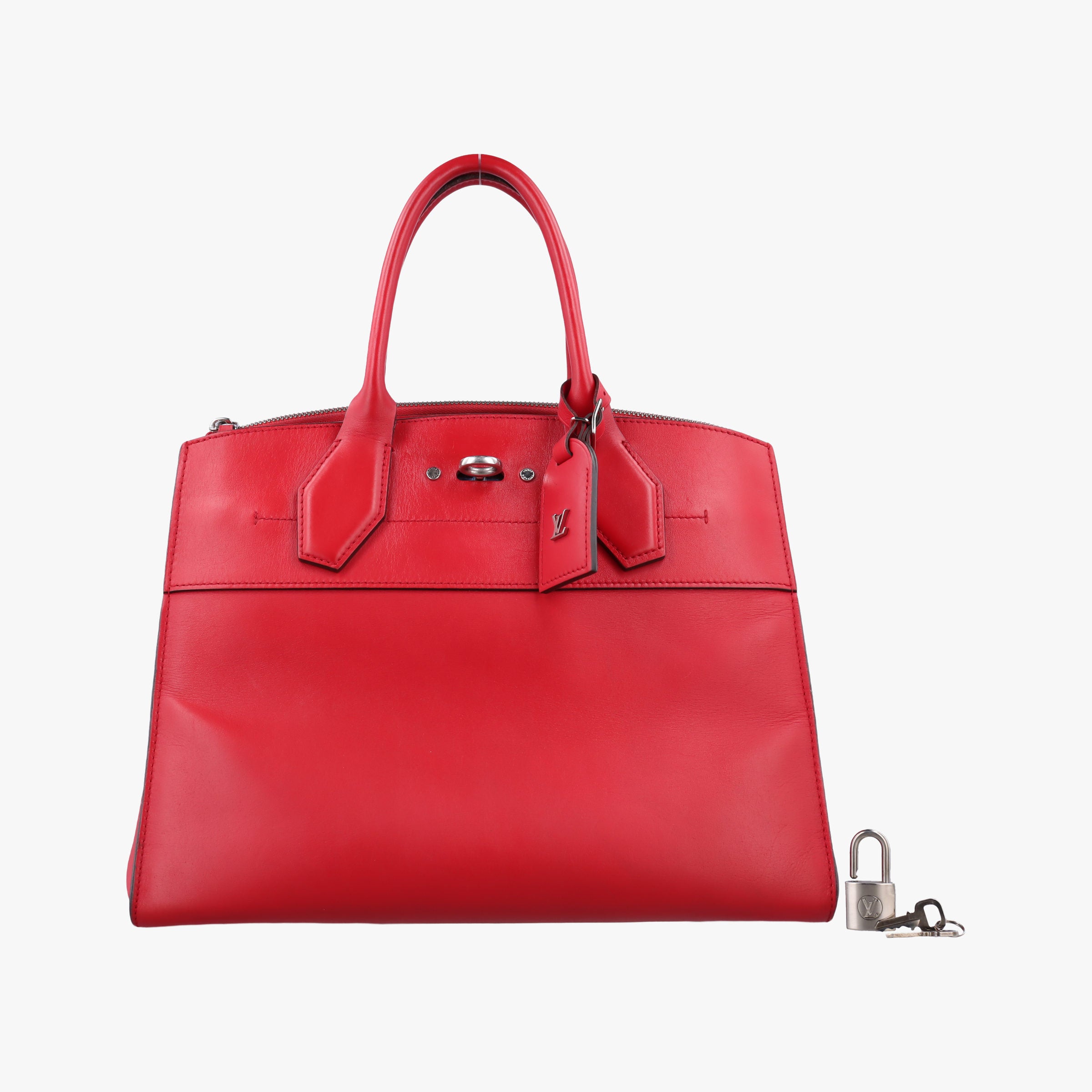 Vintage Louis Vuitton City Steamer MM RUBIS Leather M51027 handbag | stylenewstar