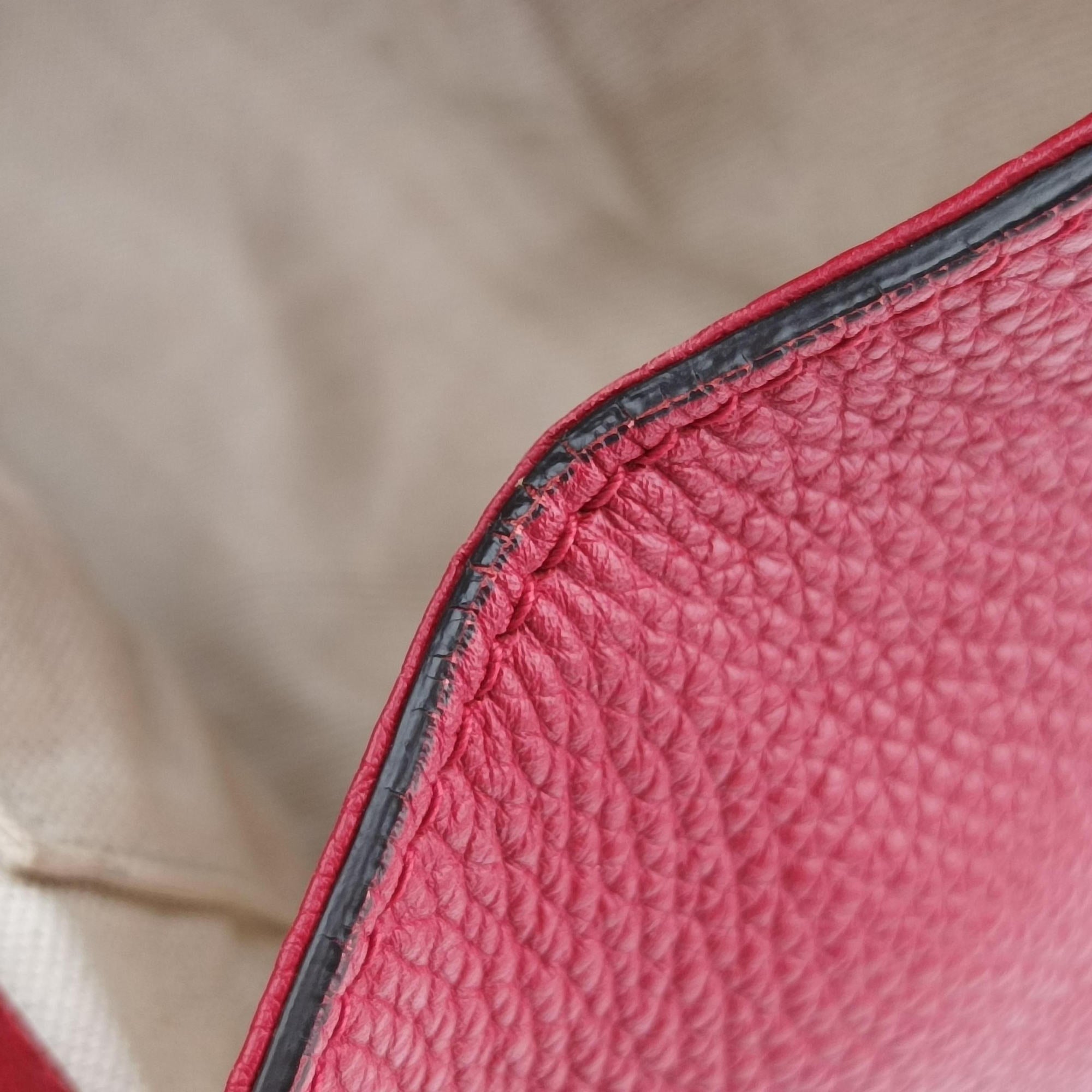 Pre-owned Gucci GG Marmont Red Leather 442622 shoulderbag | stylenewstar