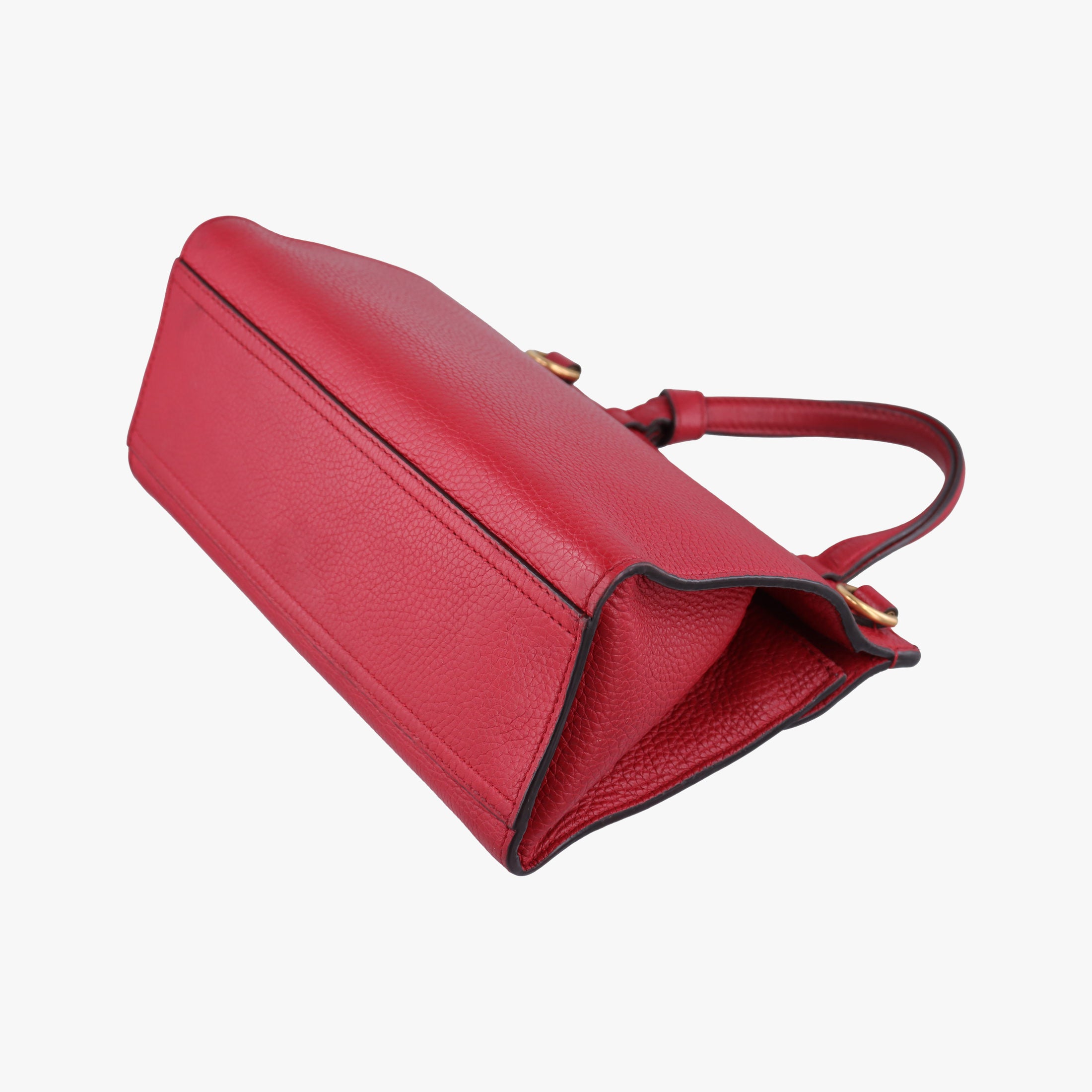 Pre-owned Gucci GG Marmont Red Leather 442622 shoulderbag | stylenewstar