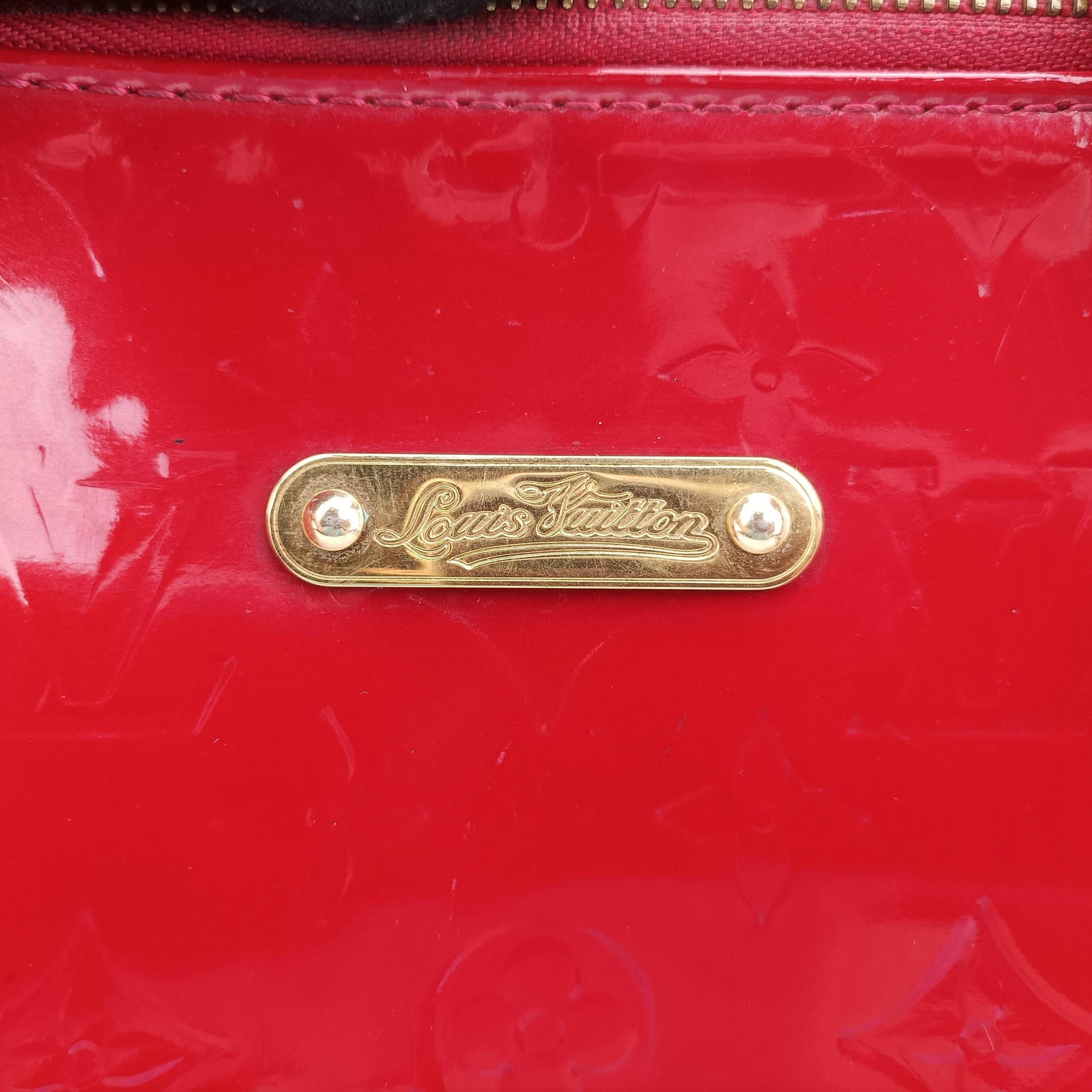 Pre-owned Louis Vuitton Bellevue GM Pomme d'Amour Vernis M93587 handbag | stylenewstar