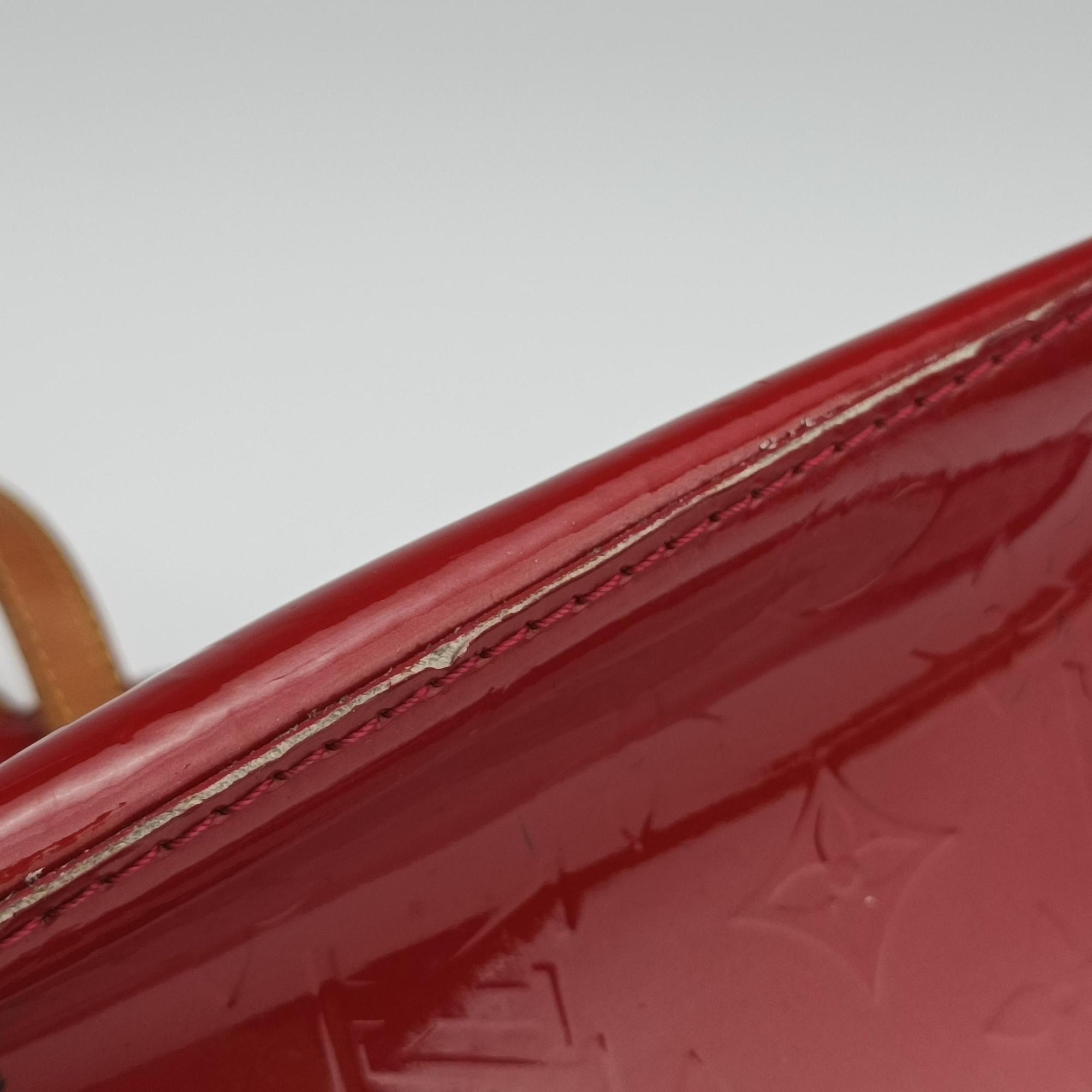 Pre-owned Louis Vuitton Bellevue GM Pomme d'Amour Vernis M93587 handbag | stylenewstar