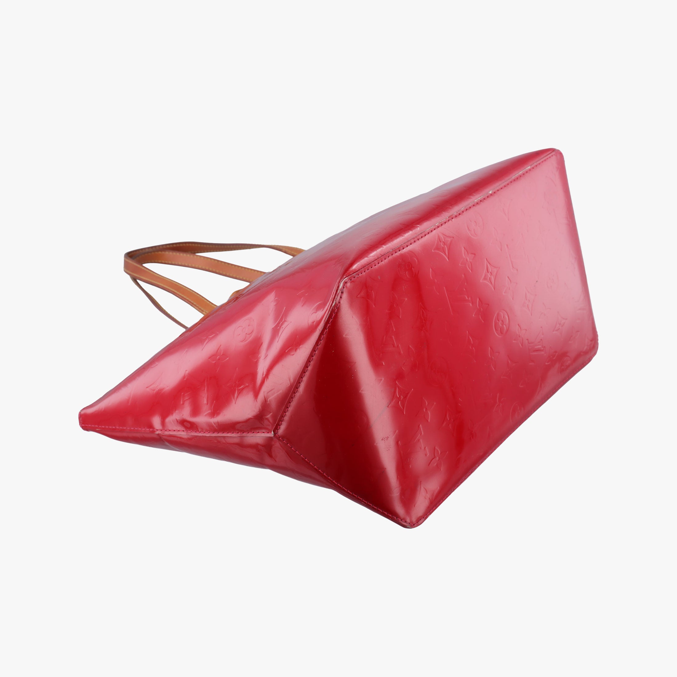 Pre-owned Louis Vuitton Bellevue GM Pomme d'Amour Vernis M93587 handbag | stylenewstar