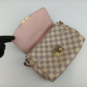 Pre-owned Louis Vuitton CROISETTE Azur Damier Canvas N41581 shoulderbag | stylenewstar