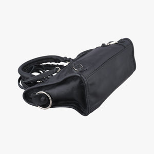 Pre-owned Balenciaga Classic City Mini Black lambskin  shoulderbag | stylenewstar