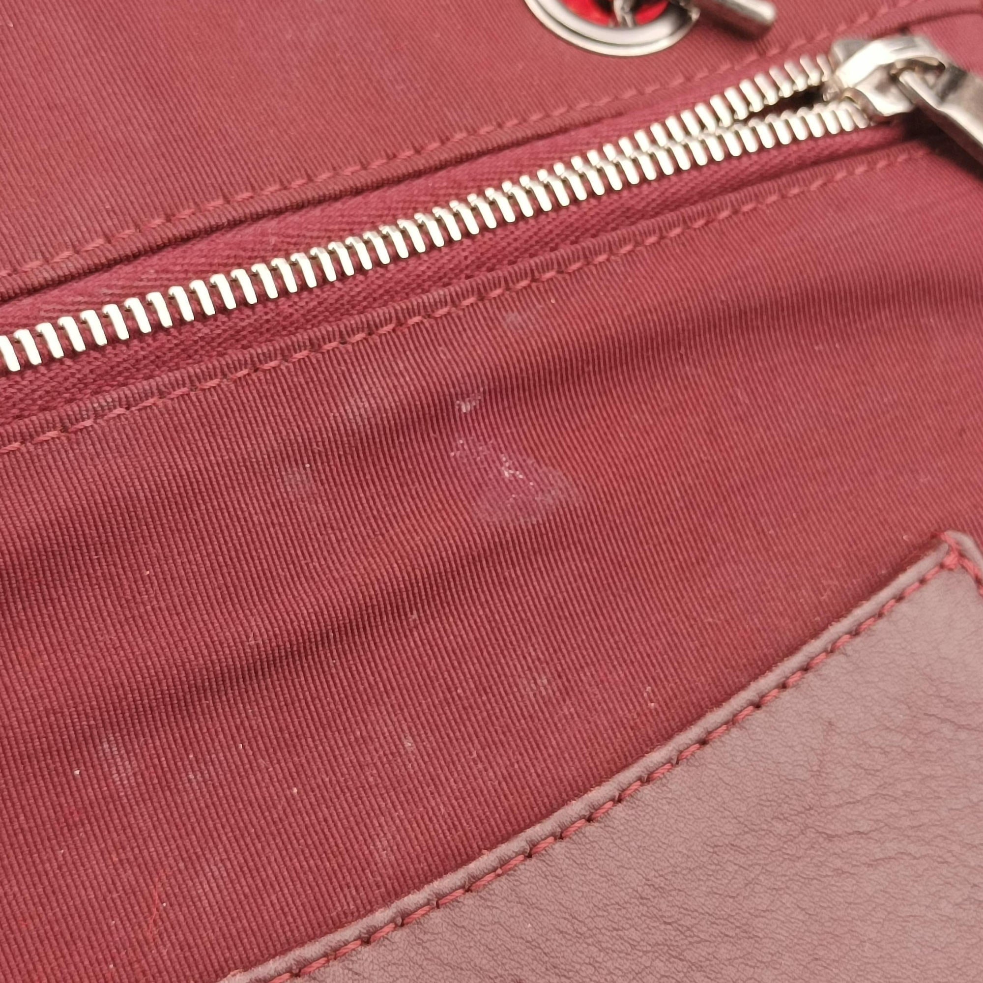 Vintage Chanel Matelasse Pop tote Red Leather x Felt  shoulderbag | stylenewstar