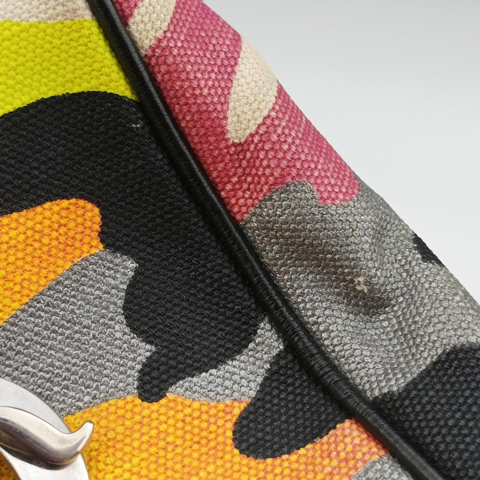 Pre-owned Christian Dior Camouflage Print Bowler Multicolour canvas  handbag | stylenewstar