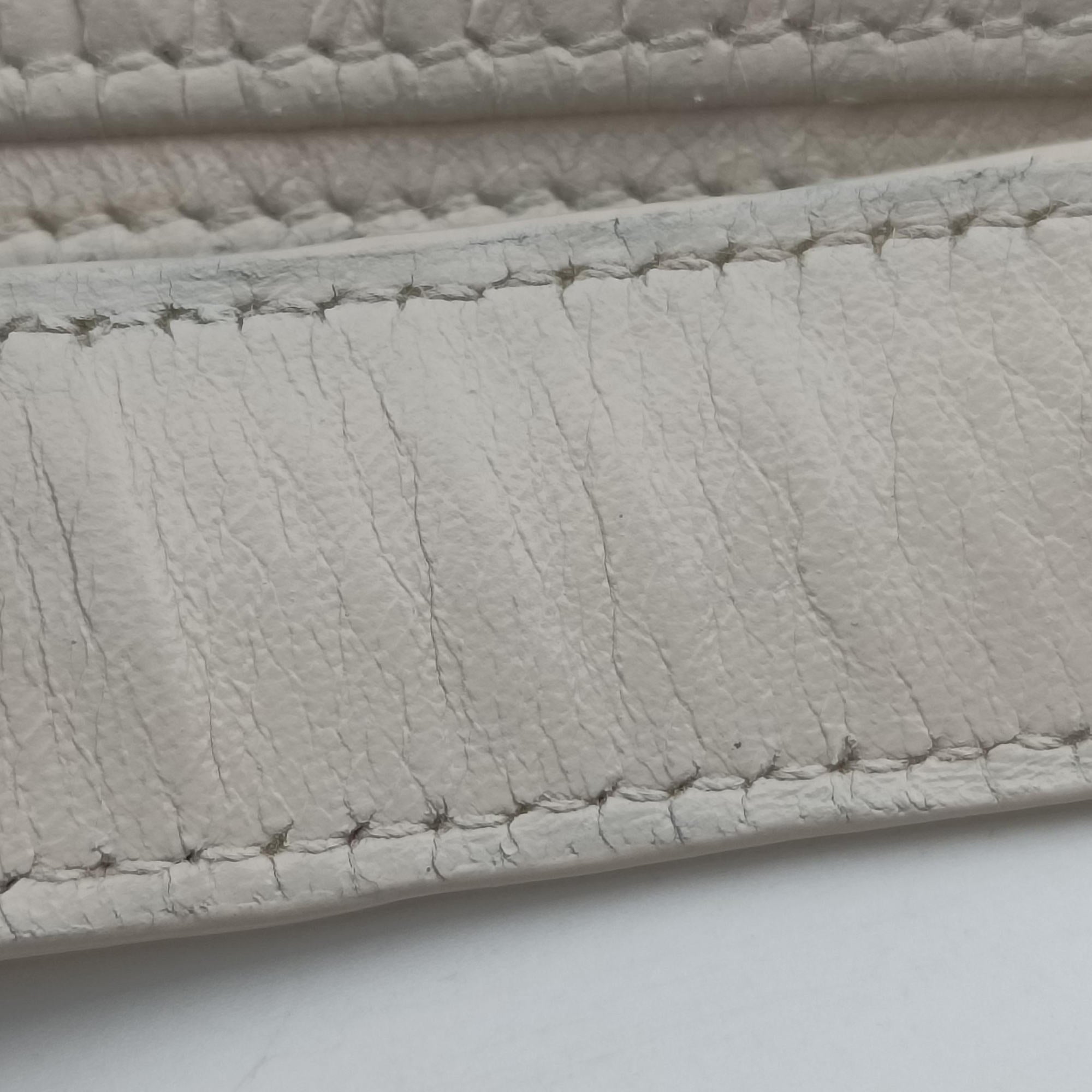 Pre-owned Christian Dior Cannage Dior Soft Shopping White lambskin  handbag | stylenewstar