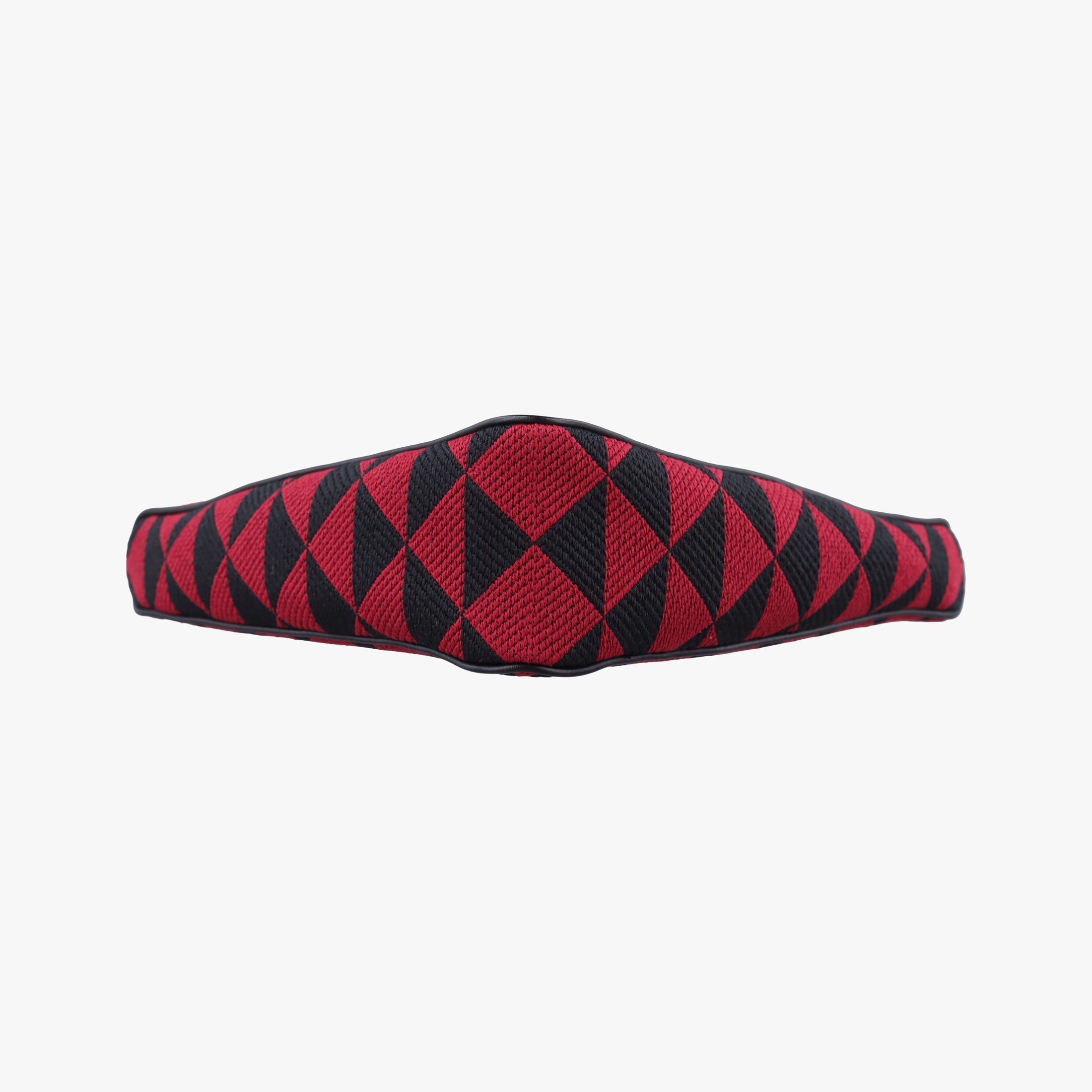 Secondhand Prada Triangolo Triangle Black×Red Jacquard × leather 1BC176 shoulderbag | stylenewstar