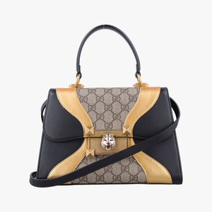 Secondhand Gucci Osiride GG Supreme beige×black×Multicolour PVC coated canvas×Leather 497996 shoulderbag | stylenewstar
