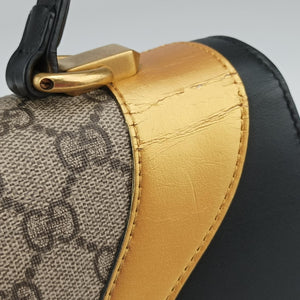 Secondhand Gucci Osiride GG Supreme beige×black×Multicolour PVC coated canvas×Leather 497996 shoulderbag | stylenewstar