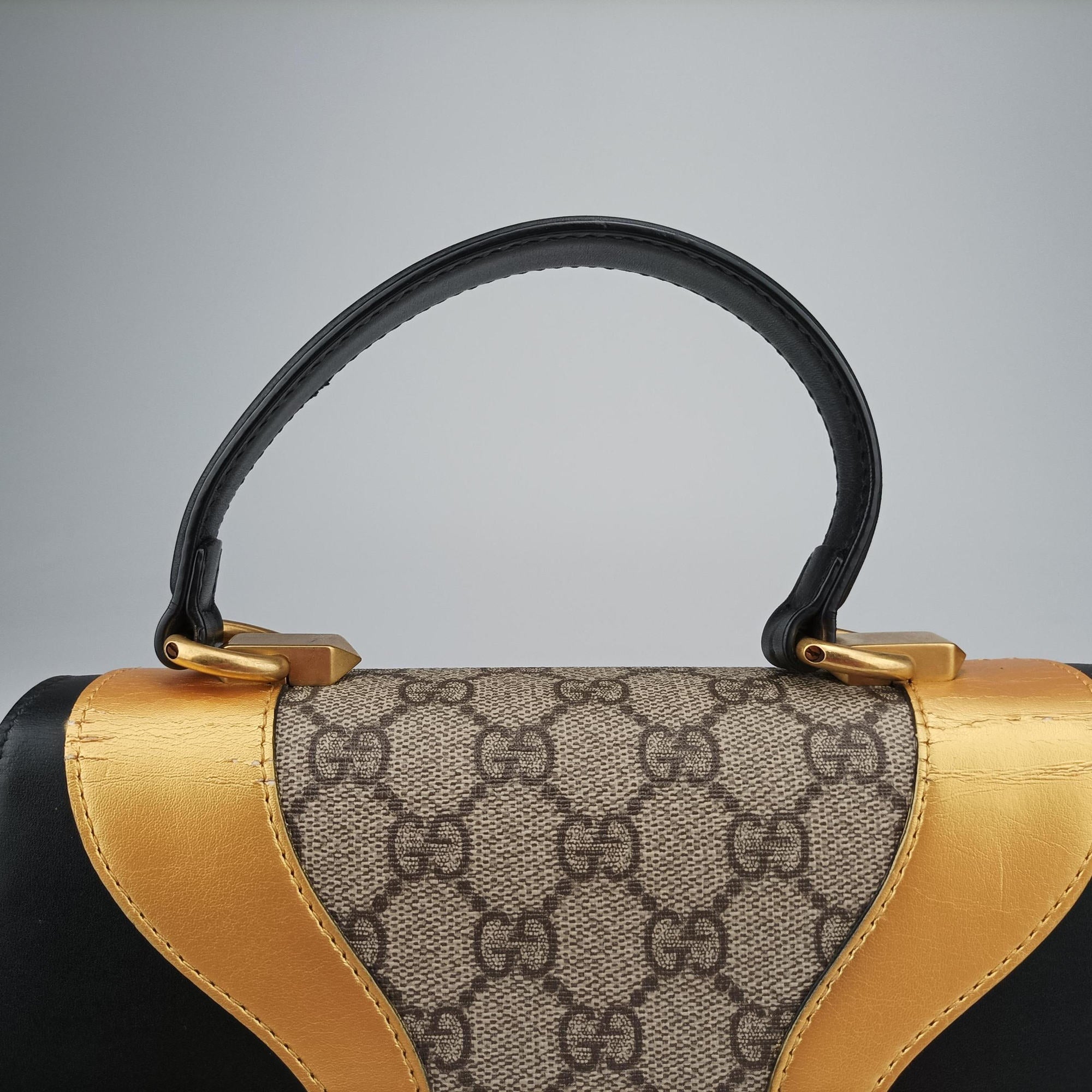 Secondhand Gucci Osiride GG Supreme beige×black×Multicolour PVC coated canvas×Leather 497996 shoulderbag | stylenewstar