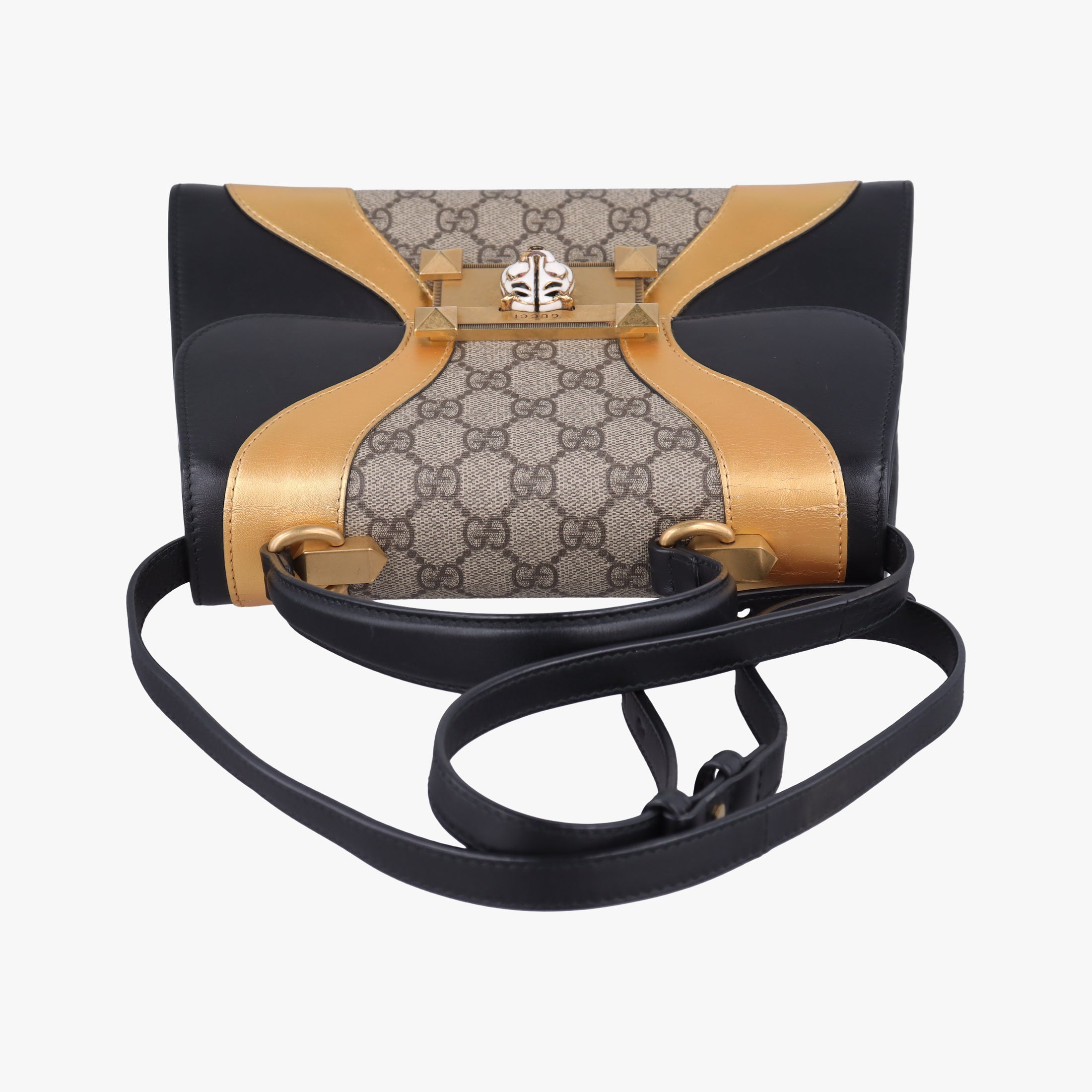 Secondhand Gucci Osiride GG Supreme beige×black×Multicolour PVC coated canvas×Leather 497996 shoulderbag | stylenewstar