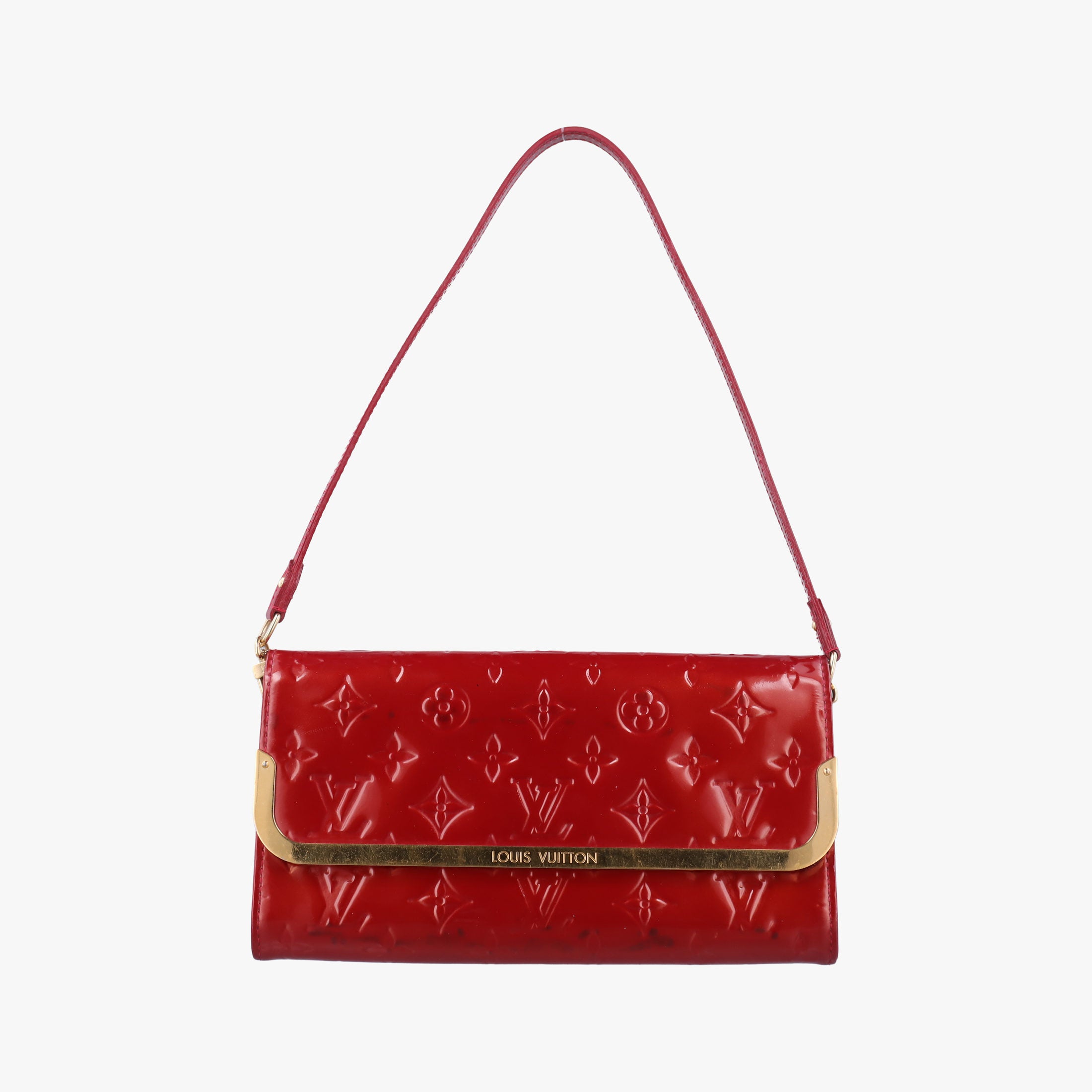 Pre-owned Louis Vuitton Rossmore MM Red Vernis M91550 shoulderbag | stylenewstar