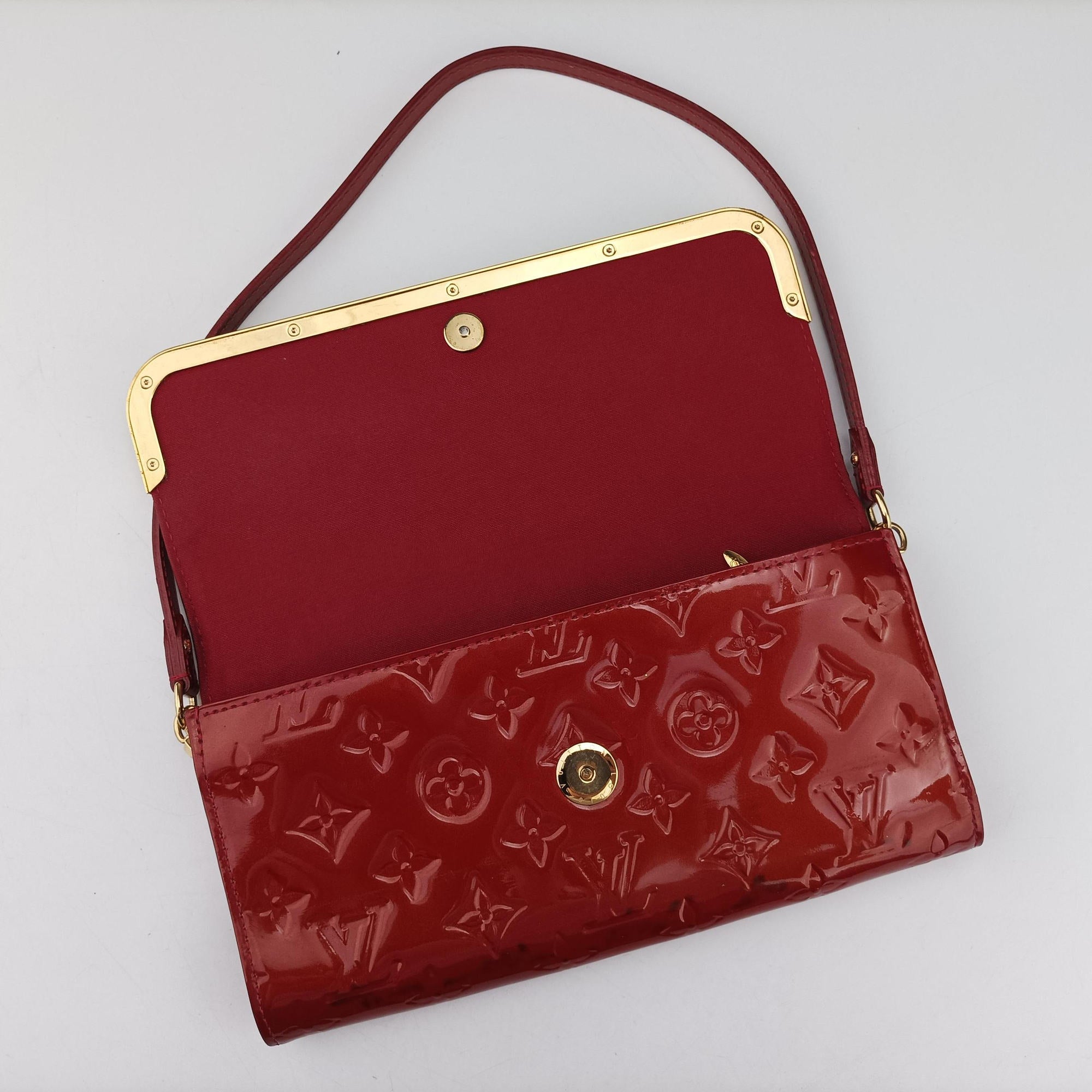 Pre-owned Louis Vuitton Rossmore MM Red Vernis M91550 shoulderbag | stylenewstar