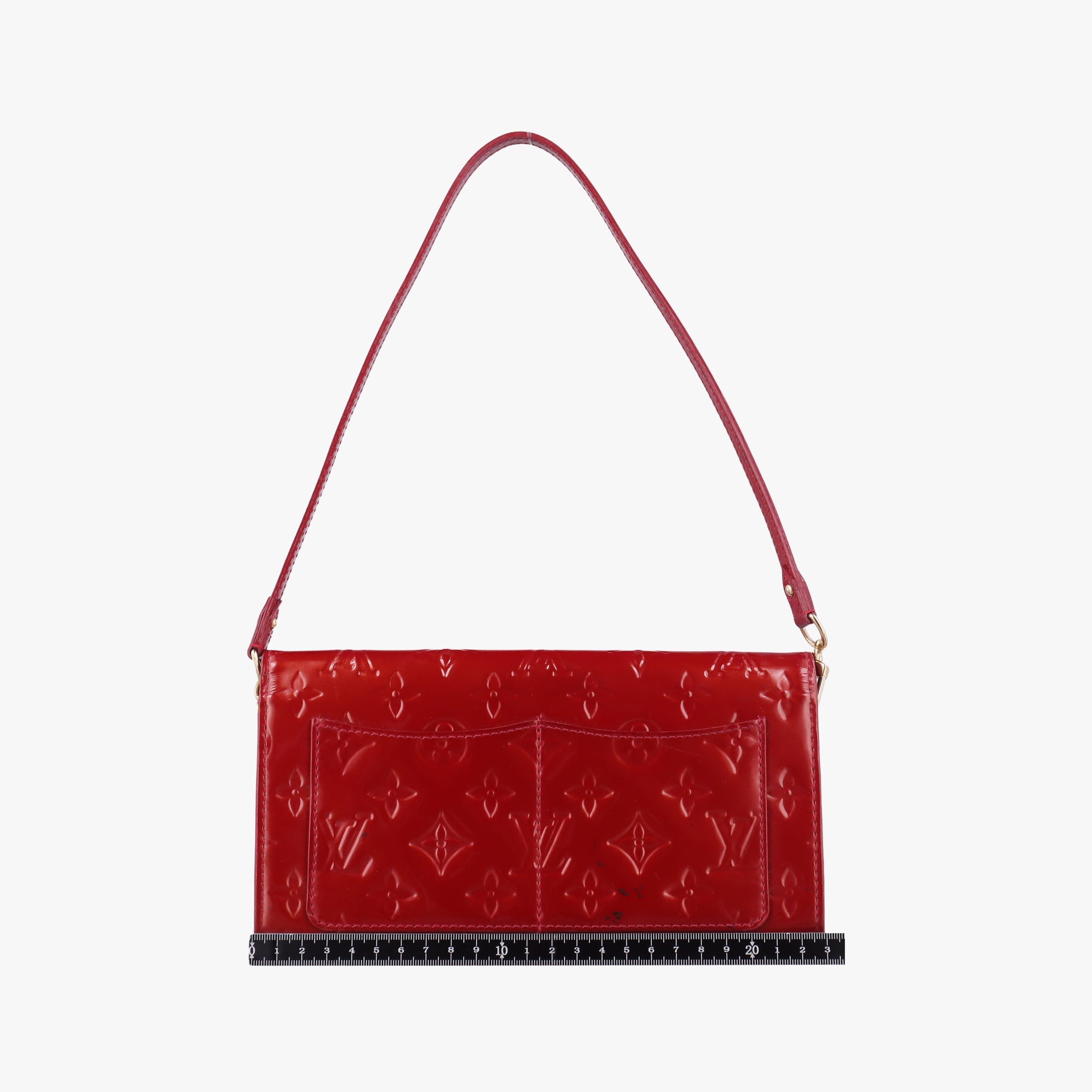 Pre-owned Louis Vuitton Rossmore MM Red Vernis M91550 shoulderbag | stylenewstar