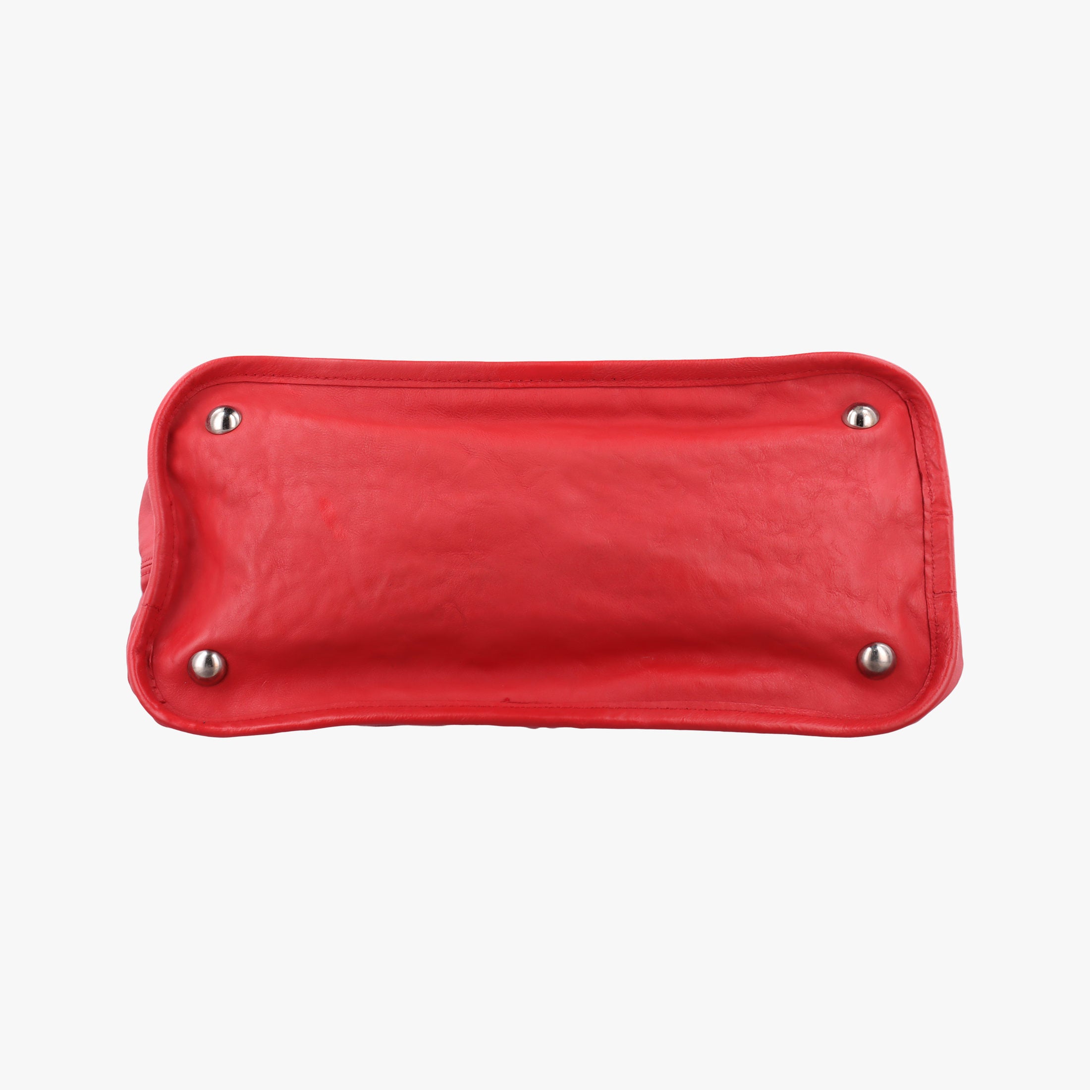 Pre-owned Chanel Natural Beauty Tote Shopper Red Leather A48860 shoulderbag | stylenewstar