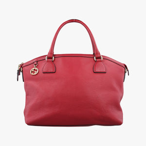 Vintage Gucci Dome Large GG Charm Red Leather 449660 handbag | stylenewstar