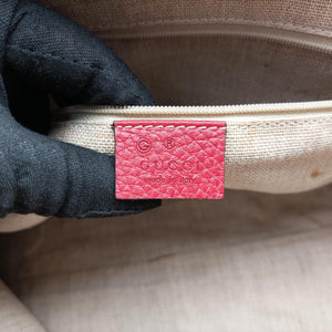 Vintage Gucci Dome Large GG Charm Red Leather 449660 handbag | stylenewstar