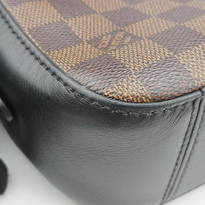 Pre-owned Louis Vuitton SANTA MONICA EBENE×Noir Damier Canvas×Leather N40189 shoulderbag | stylenewstar