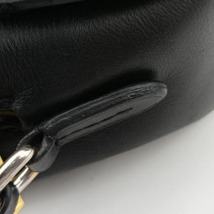 Pre-owned Louis Vuitton SANTA MONICA EBENE×Noir Damier Canvas×Leather N40189 shoulderbag | stylenewstar