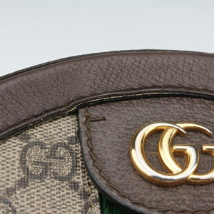 Pre-owned Gucci Ophidia Brown×beige PVC coated canvas×Leather 550618 shoulderbag | stylenewstar
