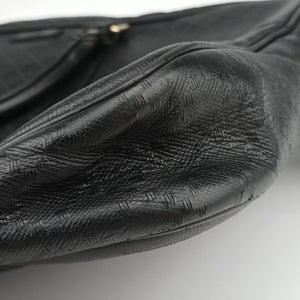 Pre-owned Gucci Diamante Black Leather 208463 handbag | stylenewstar