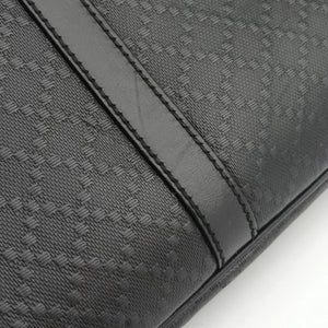 Pre-owned Gucci Diamante Black Leather 208463 handbag | stylenewstar