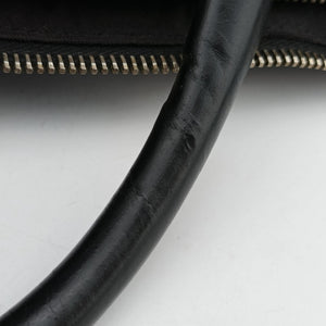 Pre-owned Gucci Diamante Black Leather 208463 handbag | stylenewstar