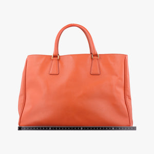 Pre-owned Prada Galleria Orange SAFFIANO Leather BN1844 handbag | stylenewstar