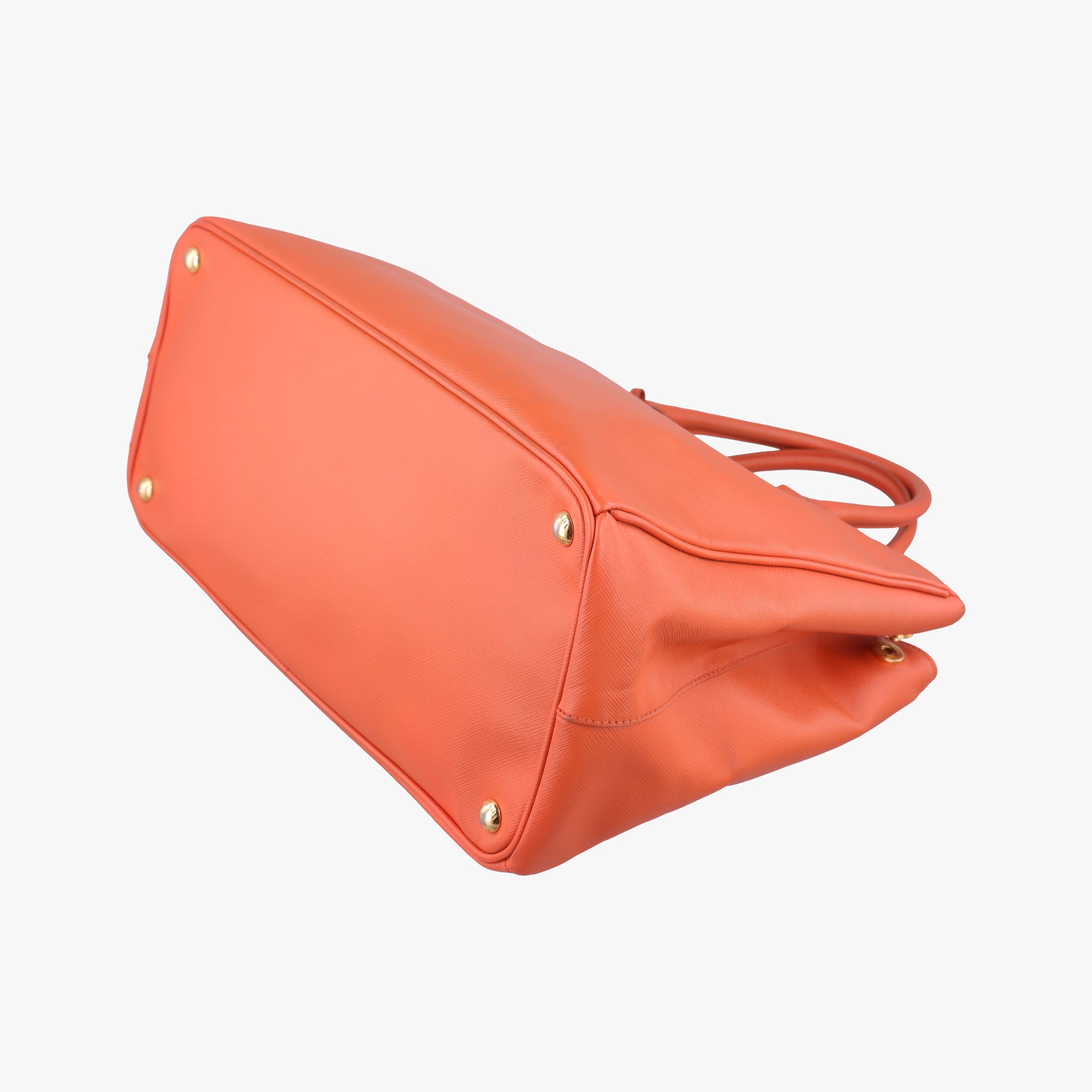 Pre-owned Prada Galleria Orange SAFFIANO Leather BN1844 handbag | stylenewstar