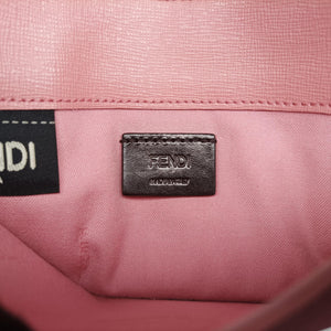 Pre-owned Fendi Monster Eyes Tube Pink×Red×Gray Leather 8M0346 shoulderbag | stylenewstar