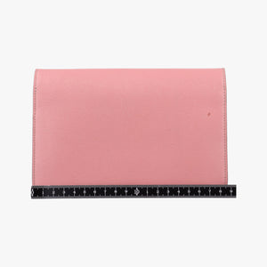 Pre-owned Fendi Monster Eyes Tube Pink×Red×Gray Leather 8M0346 shoulderbag | stylenewstar