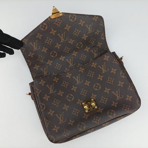Pre-owned Louis Vuitton Pochette Metis MM Brown Monogram Canvas M44875 shoulderbag | stylenewstar