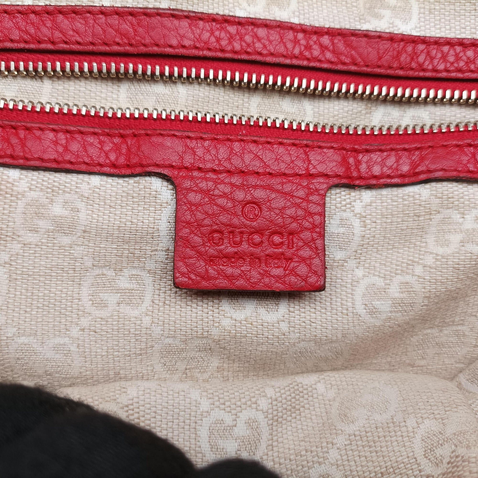 Pre-owned Gucci Bamboo Red Leather 282315 shoulderbag | stylenewstar