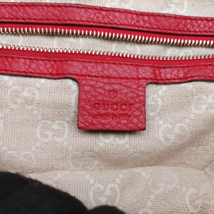 Pre-owned Gucci Bamboo Red Leather 282315 shoulderbag | stylenewstar
