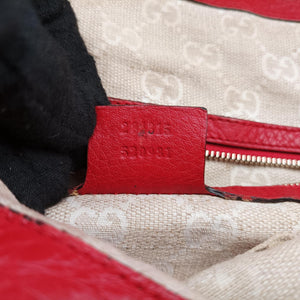 Pre-owned Gucci Bamboo Red Leather 282315 shoulderbag | stylenewstar