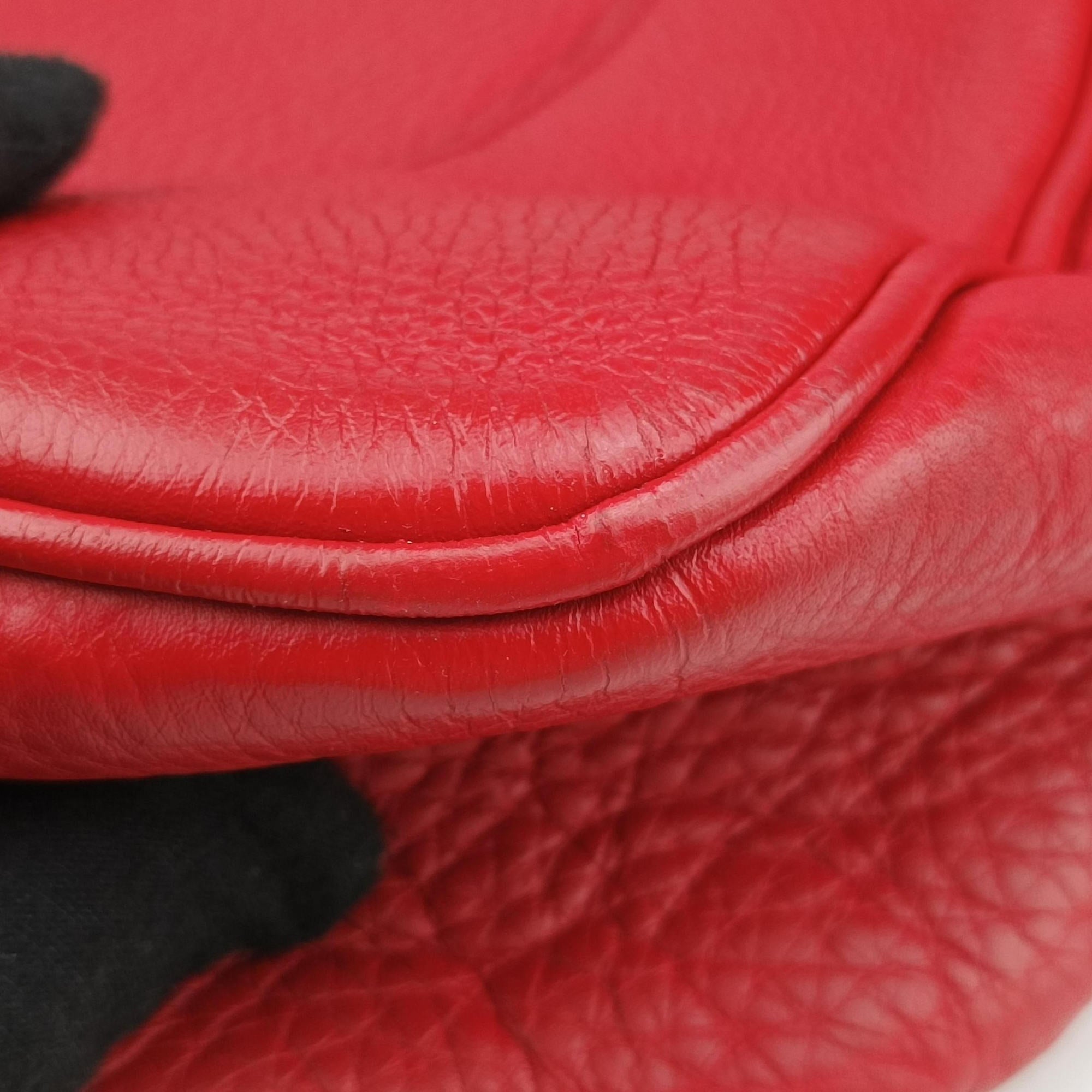 Pre-owned Gucci Bamboo Red Leather 282315 shoulderbag | stylenewstar