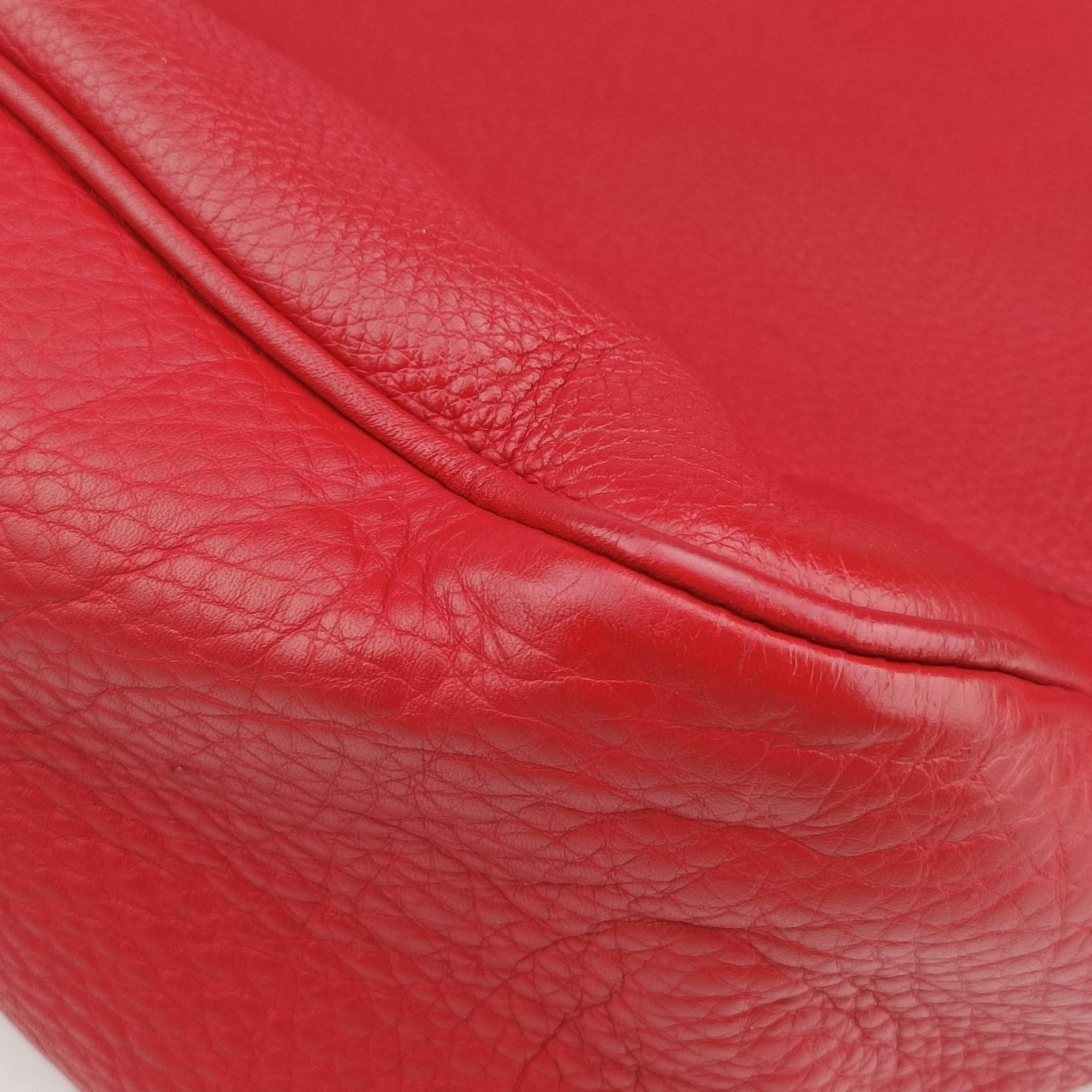 Pre-owned Gucci Bamboo Red Leather 282315 shoulderbag | stylenewstar
