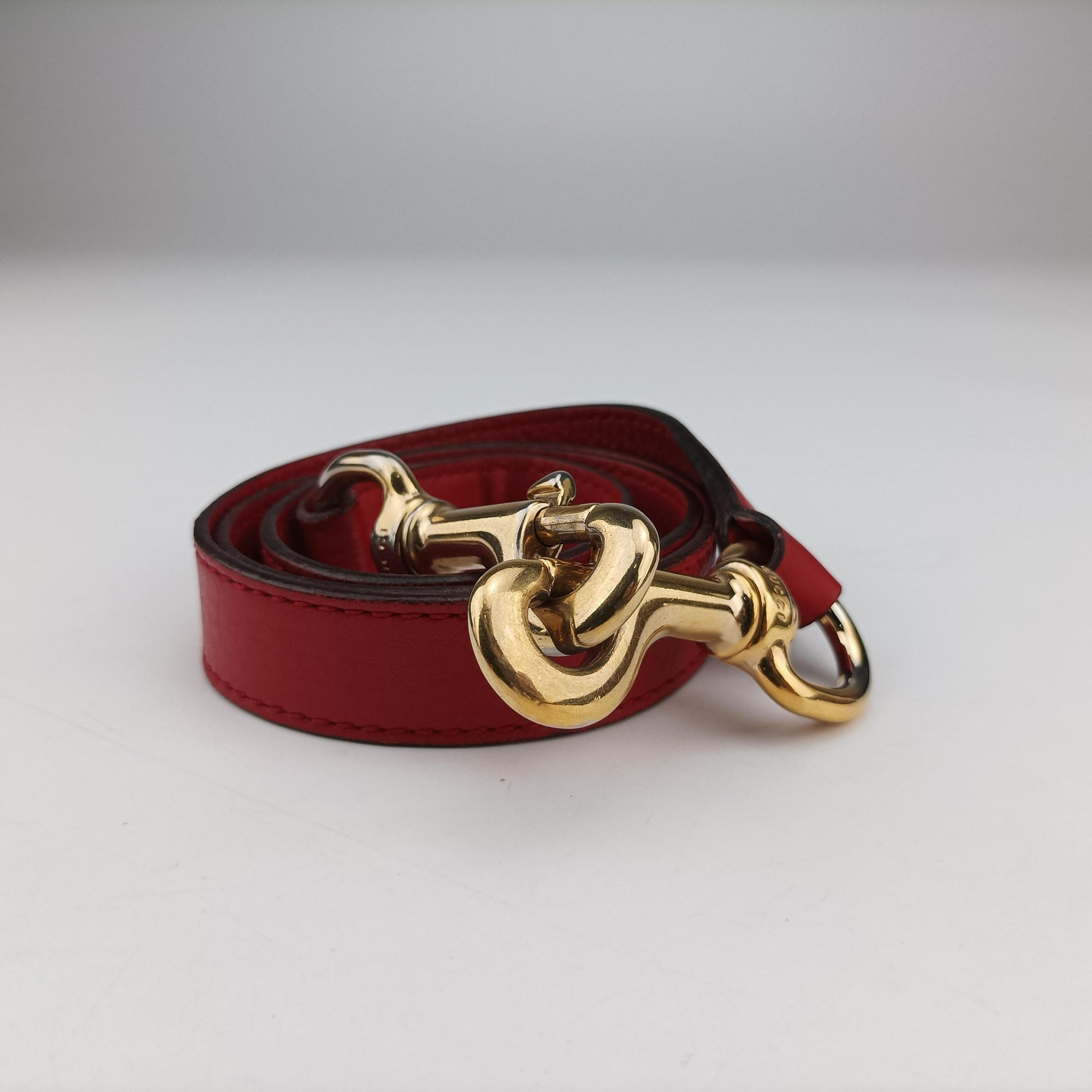 Pre-owned Gucci Bamboo Red Leather 282315 shoulderbag | stylenewstar
